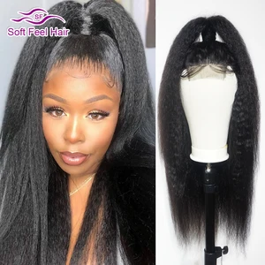 4x4 бразильские кудрявые прямые парики с закрытием шнурка с волосами младенца Remy Ombre Человеческие волосы Закрытие парики для черных женщин мягкие волосы