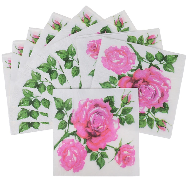 20 шт. бумажные салфетки в виде цветов | Дом и сад