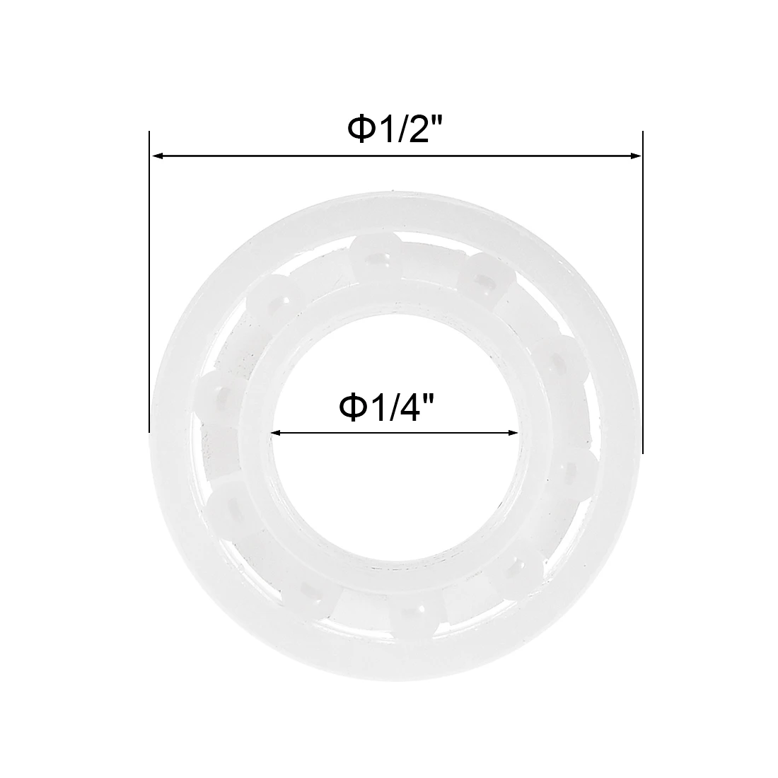

uxcell R188 Full Ceramic Bearing 1/4"x1/2"x3/16" Miniature Ball Bearing Zirconia (ZrO2)