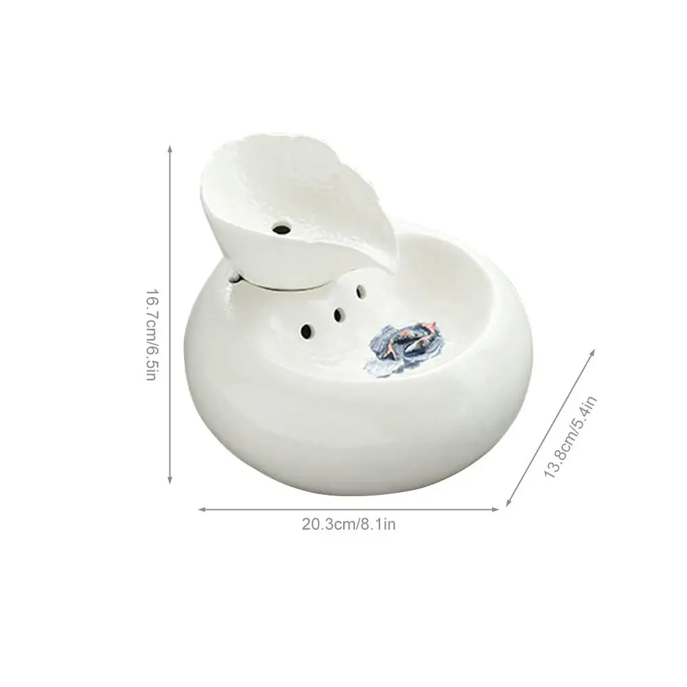 Умный керамический питатель воды кота автоматический цикл подачи диспенсер для