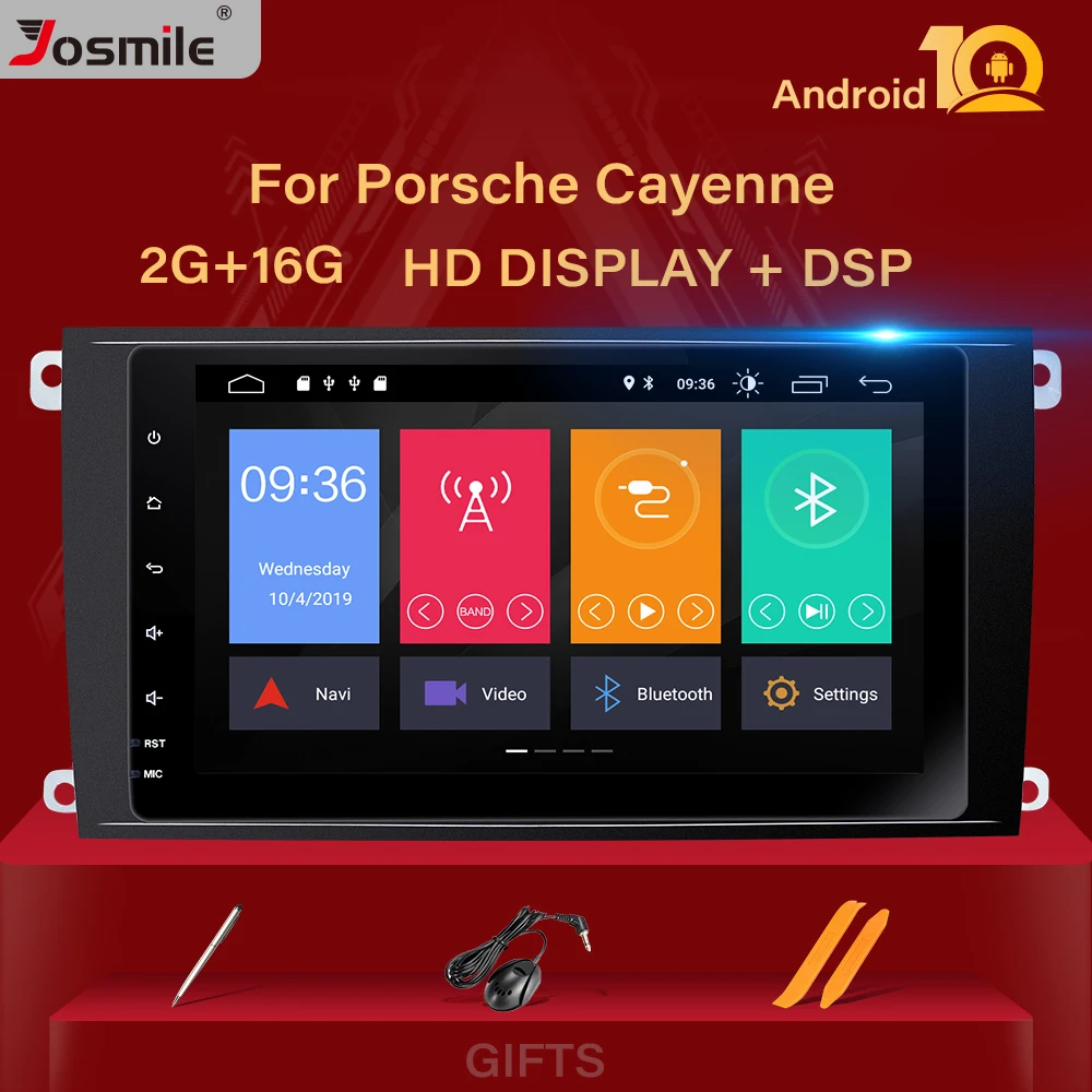 DSP 2G RAM Android 10 GPS автомобильный радиоплеер для Porsche Cayenne S GTS 2002 2009 мультимедийная