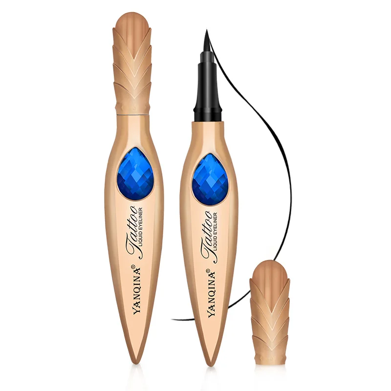 Карандаш для макияжа глаз жидкая подводка быстросохнущая косметика в форме пера