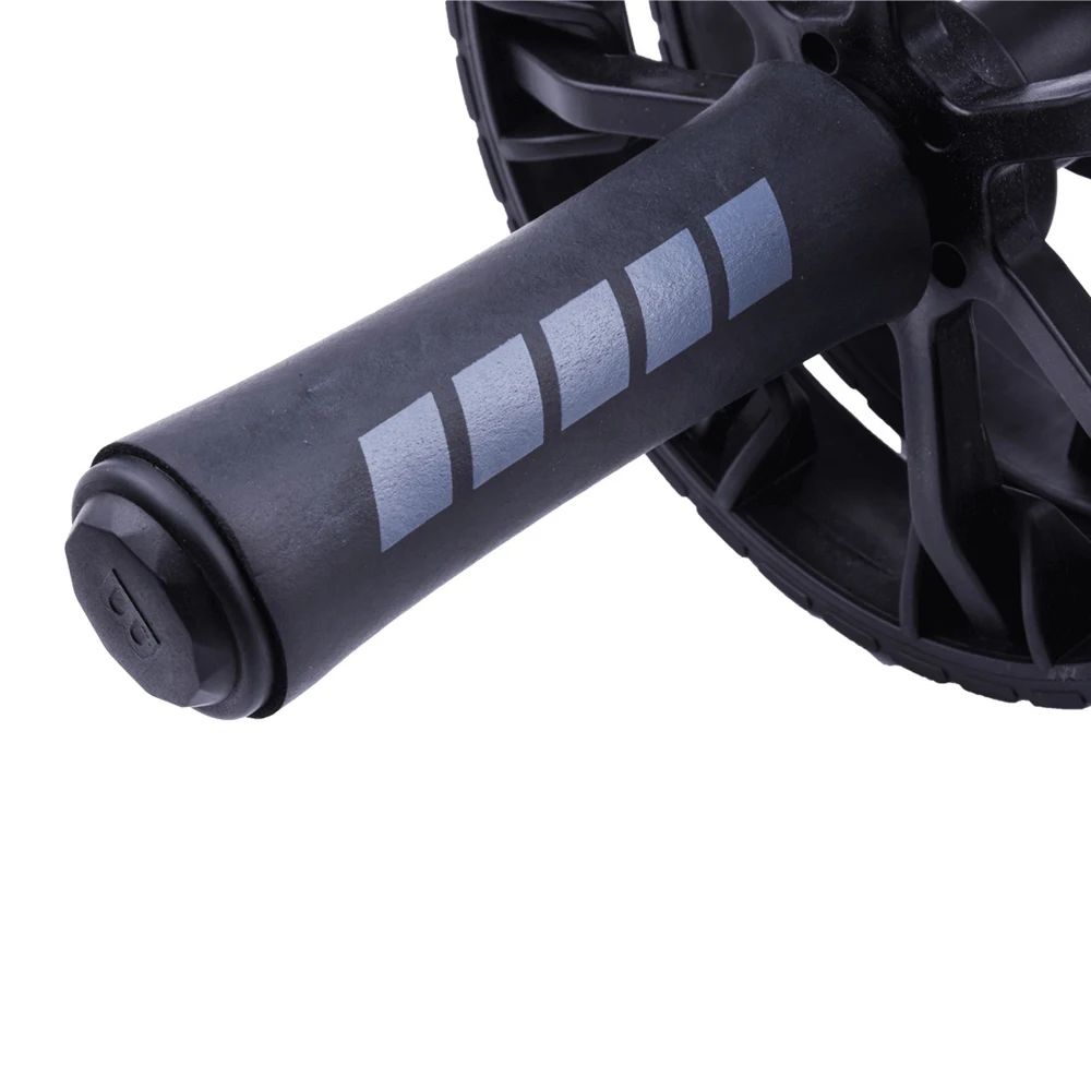 

3-in-1 AB Wheel Roller Kit Spring Exerciser Abdominal Press Wheel Pro with Push-UP Bar Knee Pad Portable Equipment for Home
