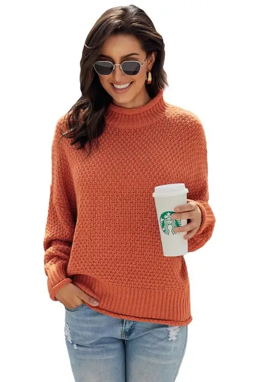 Пуловер с длинным рукавом летучая мышь серый/синий/черный | Женская одежда