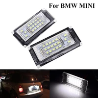 2 pcs 12v led number license plate lights auto tail light trunk lamp car accessorie for bmw mini cooper r50 r52 r53