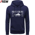 Худи REM Today's Schedule Cyclings Mountain Bikings Coffee Beer с принтом, мужские хлопковые толстовки с длинным рукавом, свитшоты