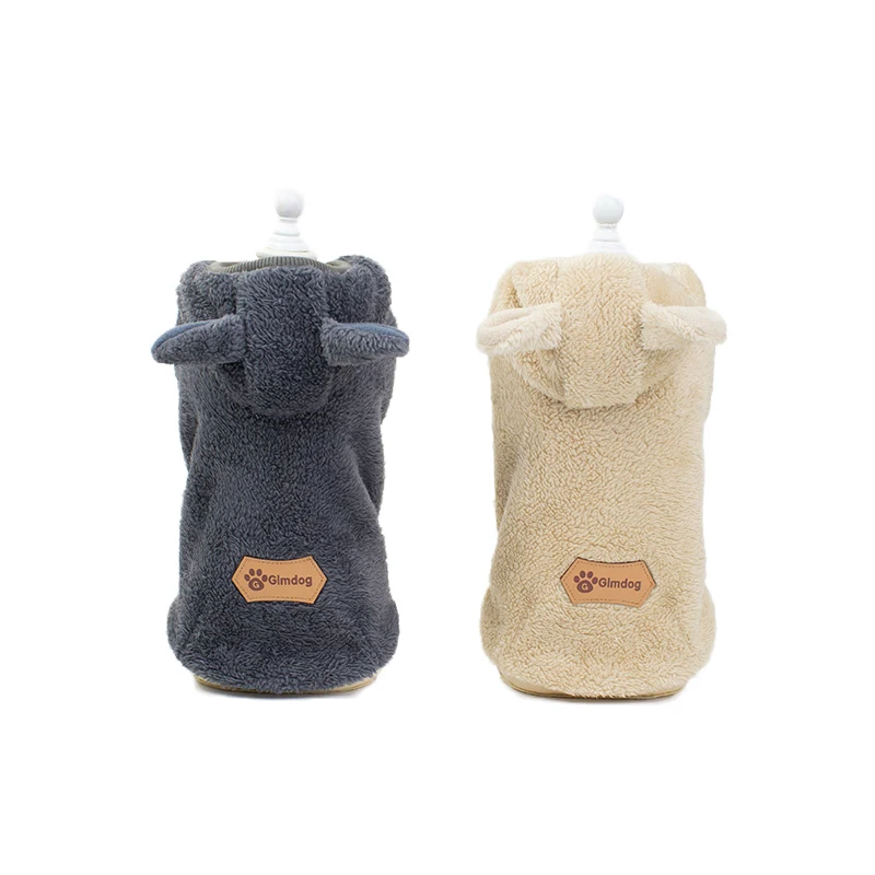 Одежда для щенков на зиму и осень одежда собак с капюшоном милые теплые пальто