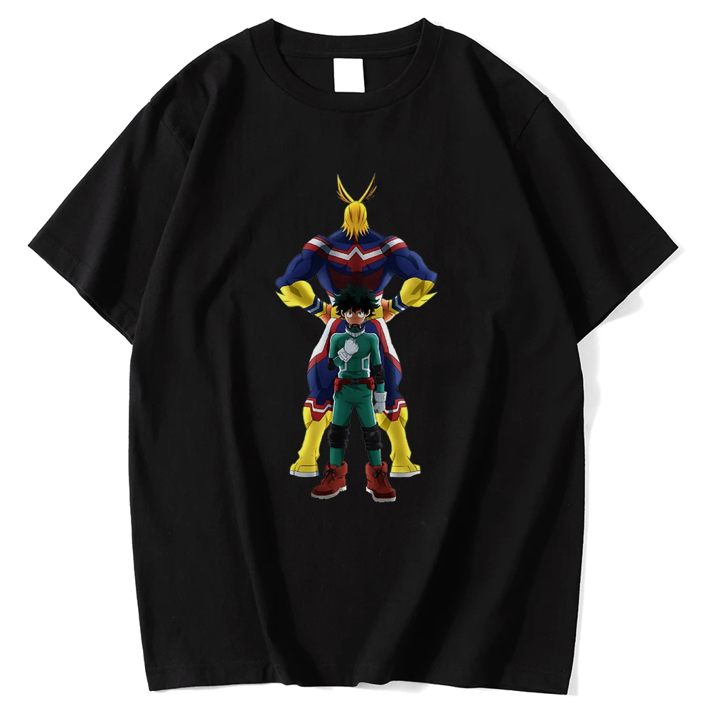 

Футболка мужская оверсайз с принтом «Моя геройская Академия», модная тенниска с простым круглым вырезом, крутая Удобная майка с коротким ру...