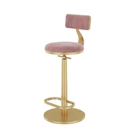 modern and simple bar counter lifting rotating backrest chair light luxury bar stool high stool front desk stool