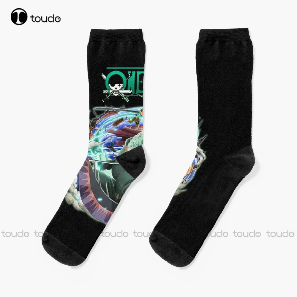 

One Peice - Zoro - Manga Design Socks Women'S Socks Christmas Gift Custom Unisex Adult Teen Youth Socks Women Men Funny Sock
