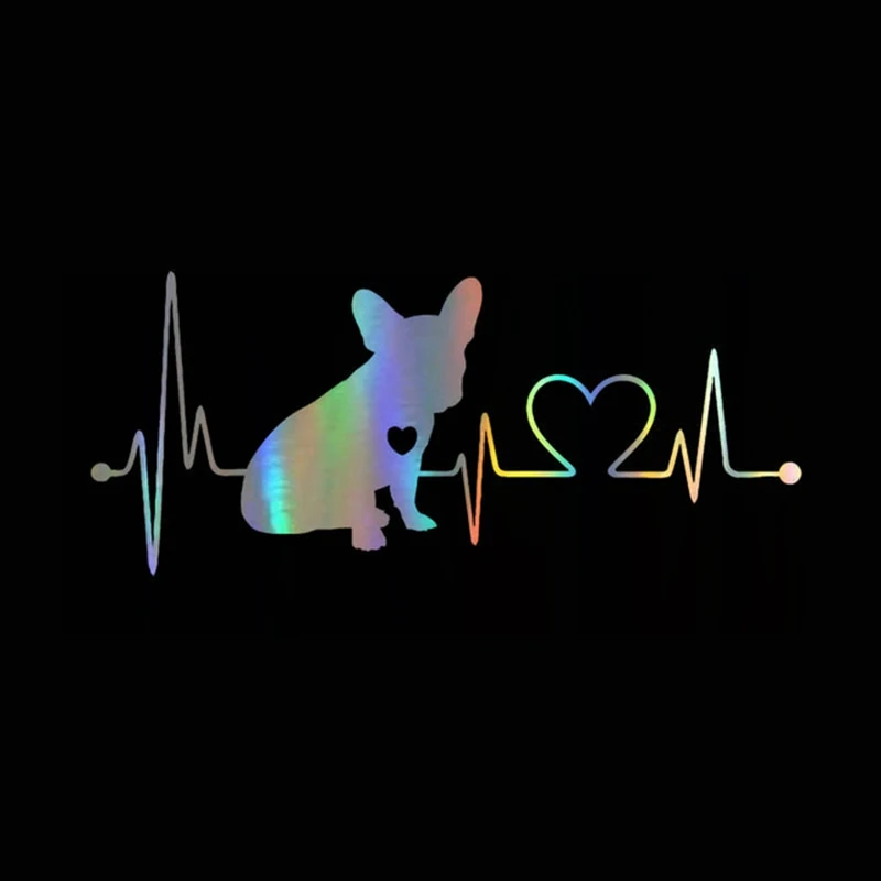 

Car Sticker Dog Heartbeat Car Sticker Car Motorcycle Exterior Accessories Waterproof PVC Decal, Covering Scratch 18CM* 7.7cm