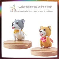 universal cute dog mobile phone accessories portable mini desktop stand table cell phone holder for iphone samsung xiaomi huawei