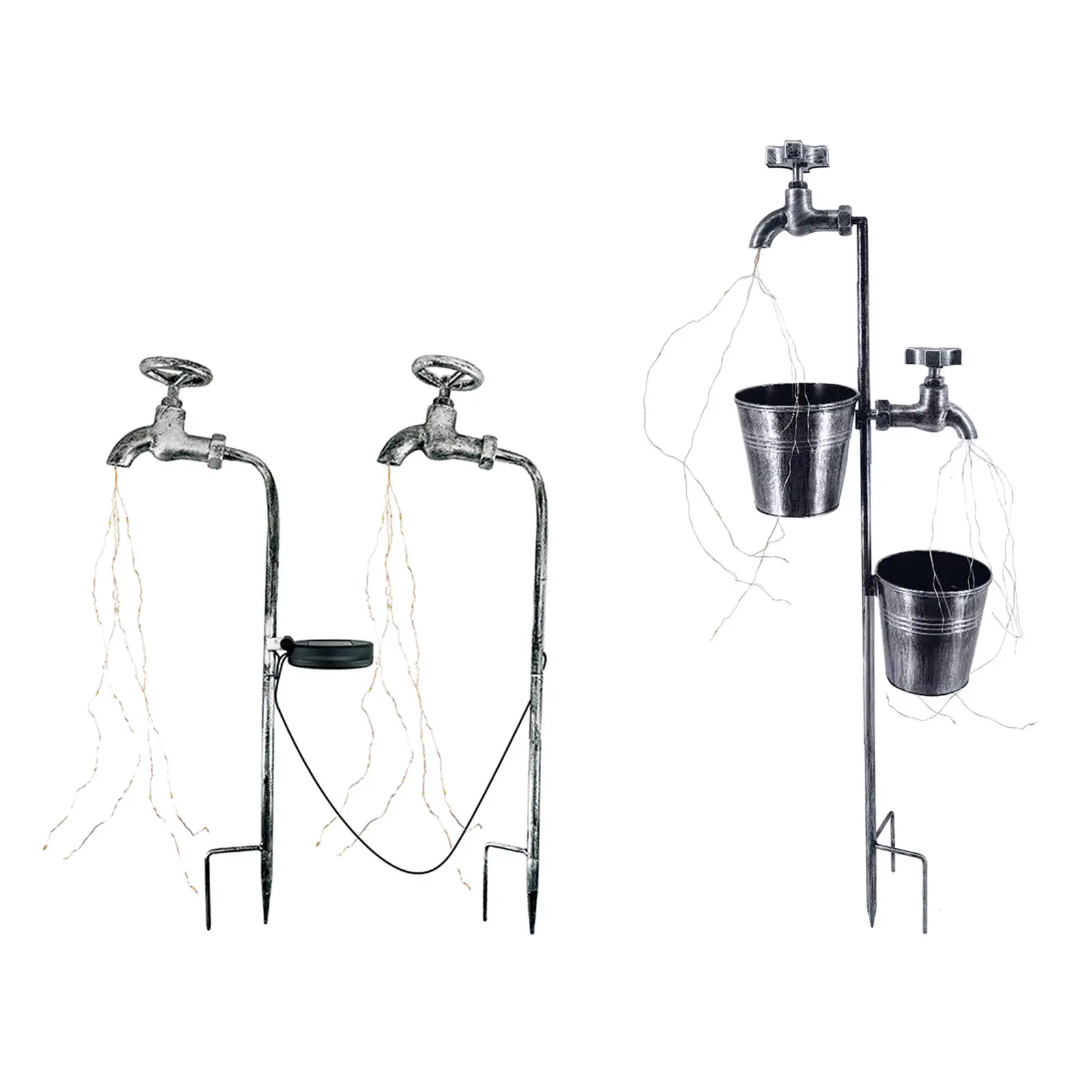 

Solar Lights Outdoor Metal Solar Yard Garden Stake Lights,Waterproof LED Lights for Garden,Lawn,Patio or Courtyard