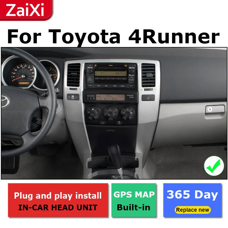 2 Din Android Радио bluetooth GPS навигация wifi стерео видео для Toyota 4Runner SW4 Hilux Surf 2002 ~ 2009