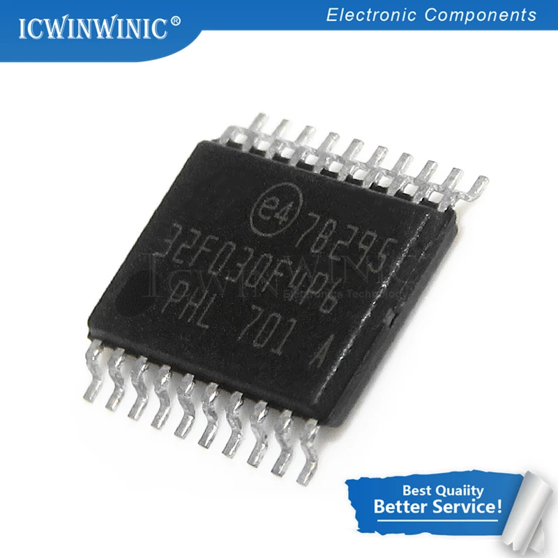 

5 шт., TSSOP-20 STM32F030F4P6 STM32F030 TSSOP 32F030F4P6 SMD, 32 бит MCU