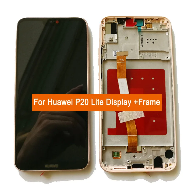 ЖК-дисплей для huawei P20 Lite ЖК-экран с рамкой кодирующий преобразователь сенсорного