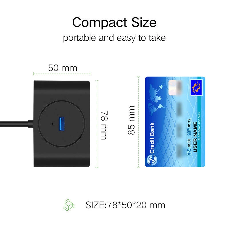 Usb 3 0 концентратор Мульти сплиттер 4 порта usb-хаб Adapetr для ноутбука ПК компьютера Hdd