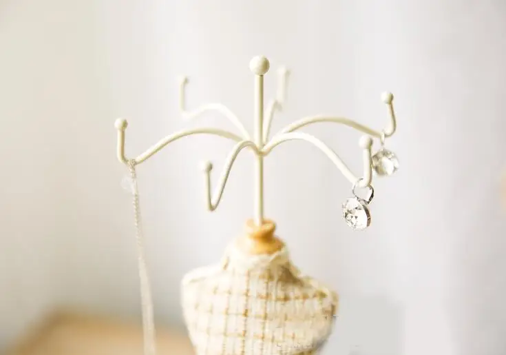 Два размера хлопок лен ткань белая модель Ювелирный стенд манекен корпус