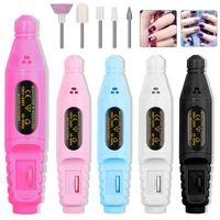 electric nail drill machine 20000rpm professional nail file kit for acrylic nails cordless milling cutter manicure pedicure tool