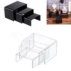 3 шт. прозрачная акриловая подставка для демонстрации, полка для витрины, фигурки, буфеты, кексы и ювелирные изделия, обувные косметические выставочные стенды