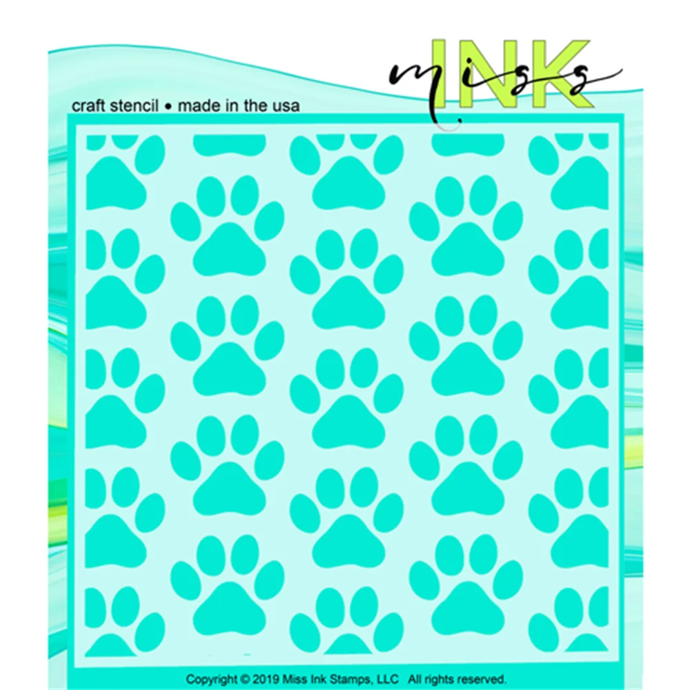 Arrival 2021 Big Paws Craft Layering Stencils Scrapbooking Coloring Album Diary Paper Greeting Card Decoration Embossing Molds