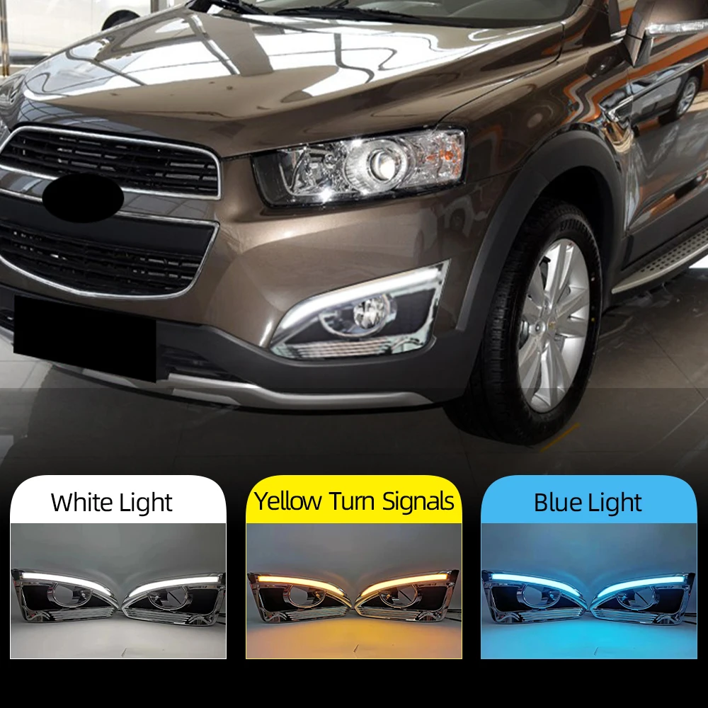 Автомобильные мигающие дневные ходовые огни 2 шт. для CHEVROLET CAPTIVA 2014 2015 2016 2017 2018