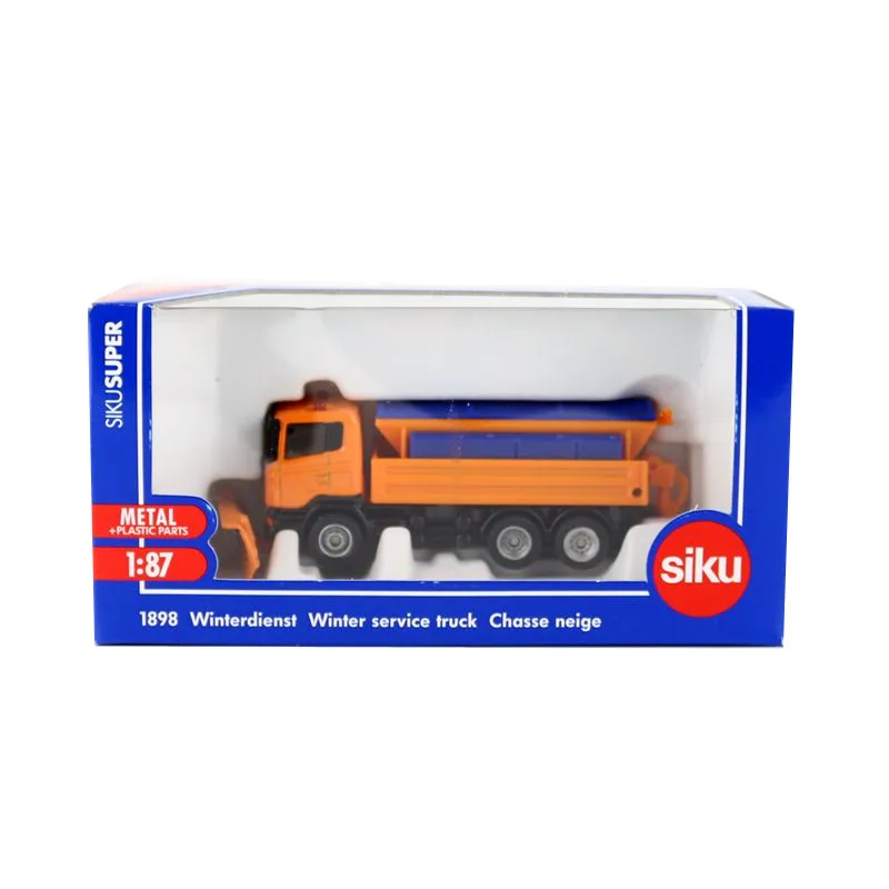 Немецкая марка Siku 1898 модель автомобиля из сплава 1:87 Scania очиститель снега