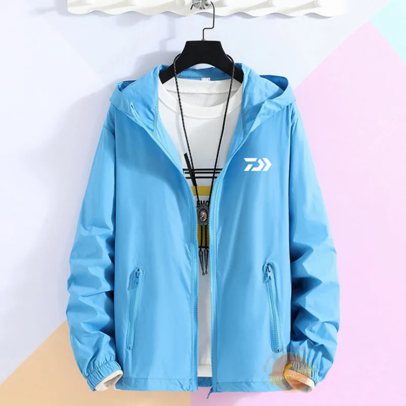 

Daiwa Thin Fishing Jacket Men Fishing Shirt Solid Uv Protection Fishing Clothes Summer Breathable Quick Dry Outdoor Jacket M-8XL