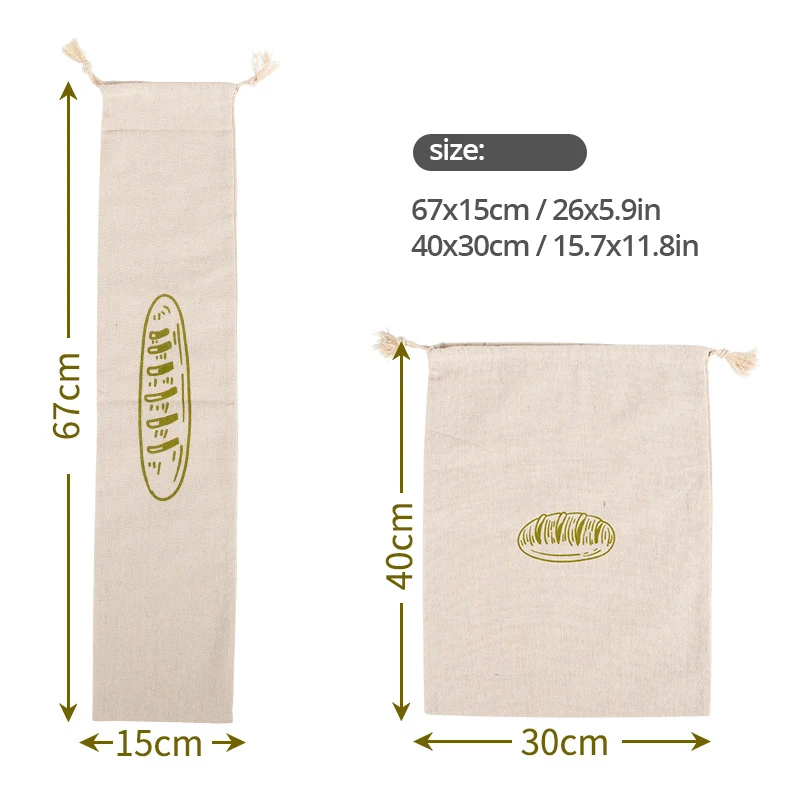 

Homemade Artisan Bread Storage Bag,Linen Bread Bags For BaguetteLinen Bread Bags,Reusable Drawstring Bag For Loaf