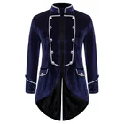 Мужское вечернее платье с отложным воротником, приталенный костюм для жениха с воротником-стойкой, двубортная одежда принца, 2021