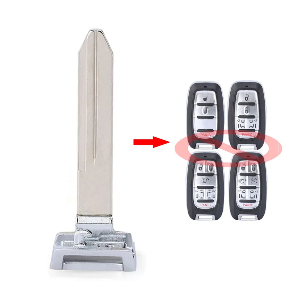 Keyecu 1 × 3 неразрезанная вставка лезвие для экстренного ключа Chrysler Pacifica 2017 2018 2019