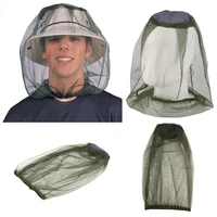 1pc outdoor fishing anti insect mosquito bites hat cap mesh safety survival equipment breathable anti bee mosquito head net
