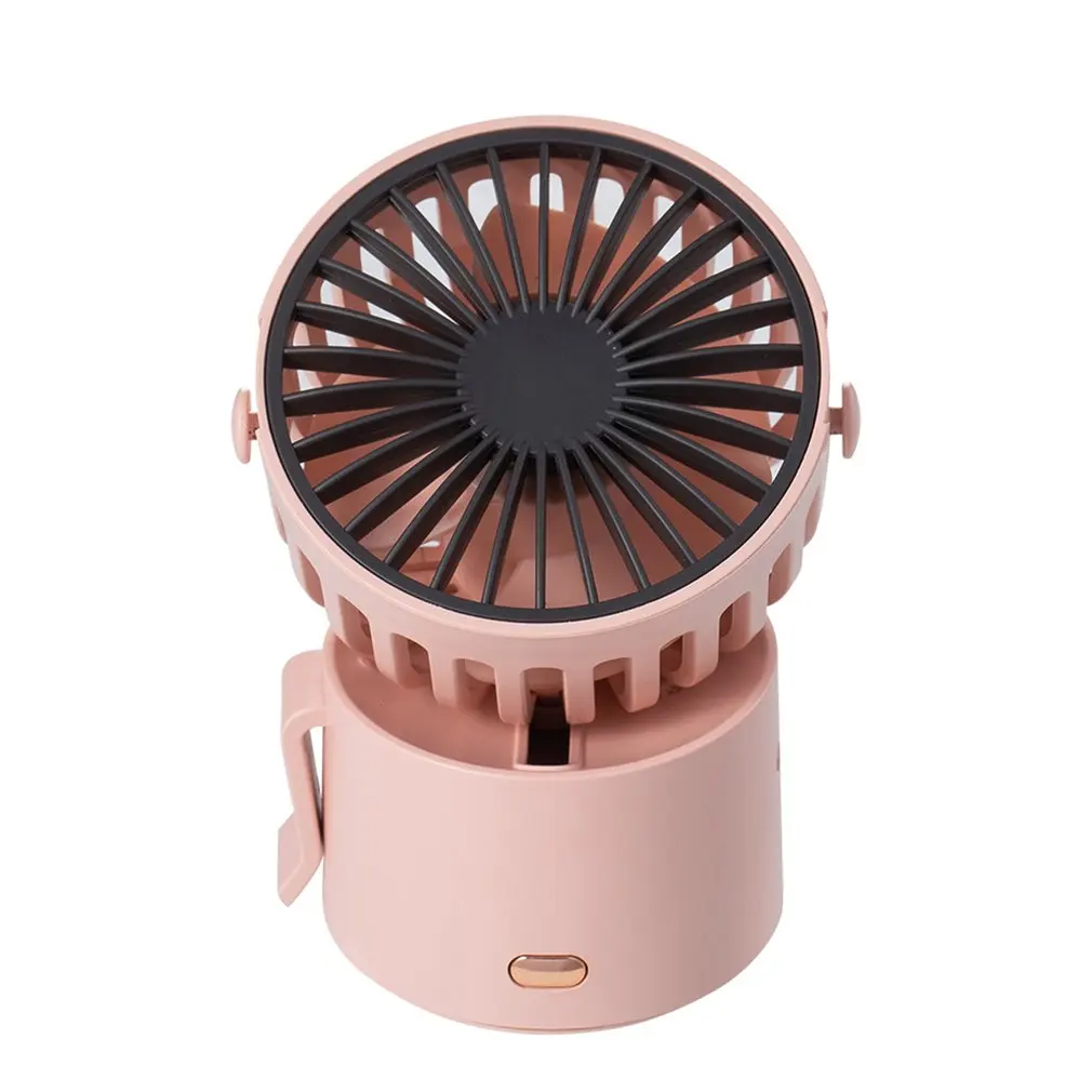

Usb Desk Fan Hanging Neck Three Gear Wind Speed With Strong Wind Quiet Operation 45° Rotation Mini Fan For Office Bedroom