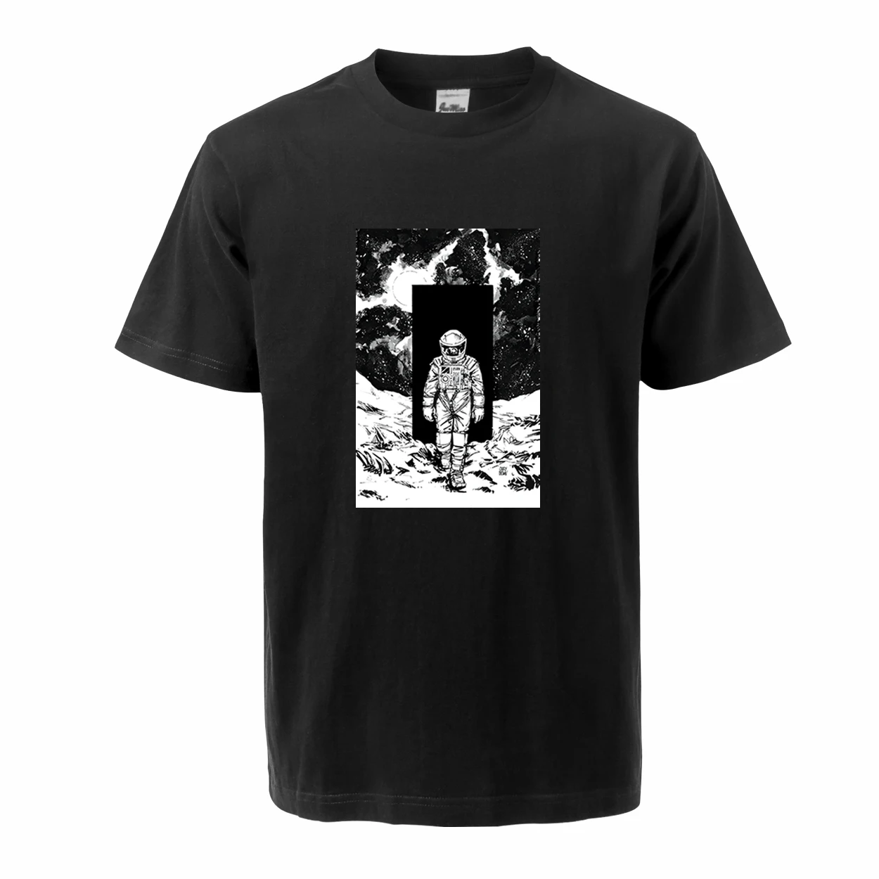 

Футболка с принтом космонавта Вселенной планеты в стиле хип-хоп, с короткими рукавами и круглым вырезом, мужская хлопковая летняя одежда 2020,...