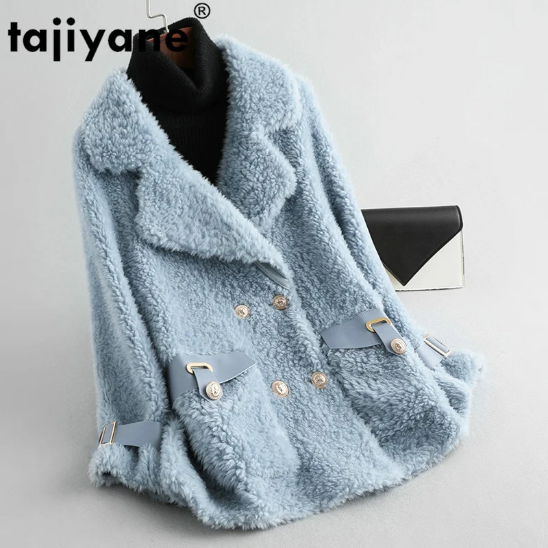 

Real Coat Fur Female 100% Wool Jacket Autumn Winter Coat Women Clothes 2021 Korean Vintage Sheep Shearling Fur Tops ZT4780