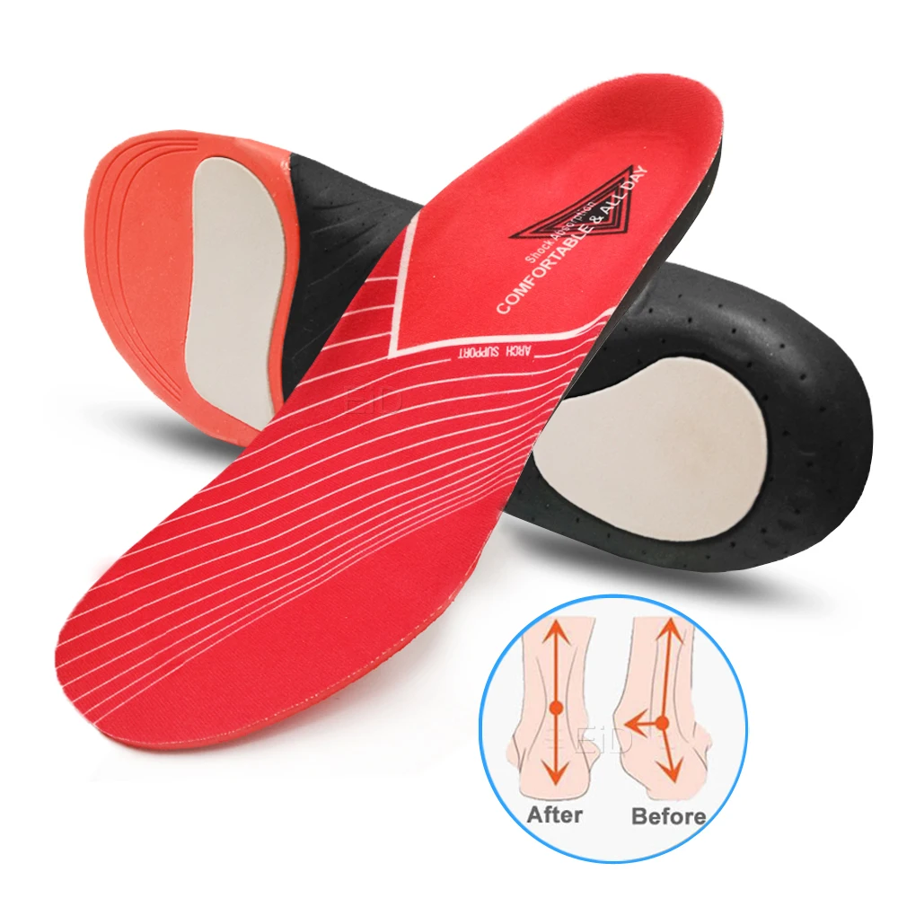 EiD лучшая ортопедическая обувь стельки для обуви EVA Arch Foot Pad X/O коррекции ног на