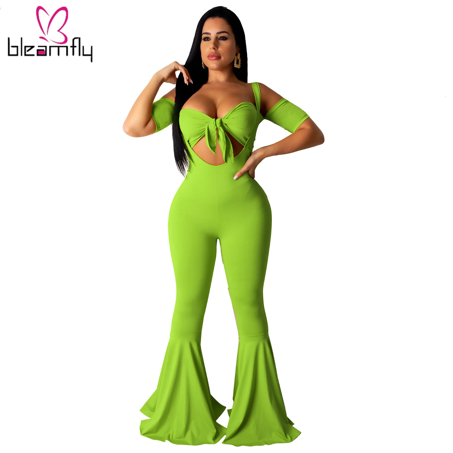 Новинка 2019 женский летний однотонный короткий топ с завязками широкие брюки