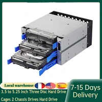 3 5 to 5 25 inch three disc hard drive cages 2 chassis drives hard drive box computer storage expansion rack