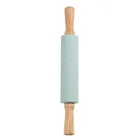 1 шт. Удобная силиконовая Скалка, гладкая легко надеваемая скалка для дома, десертов, магазинов, ресторанов, самодельный ролик для теста