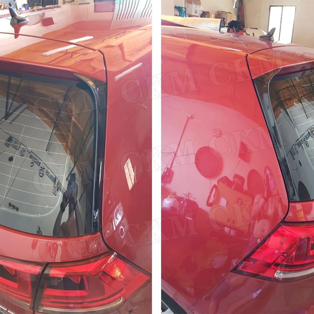 Блеск из АБС пластика Черный Автомобильный Стайлинг боковой спойлер для заднего