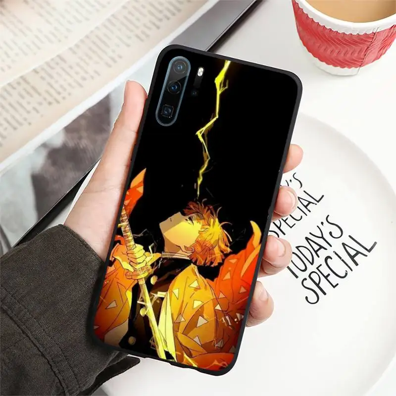 

Agatsuma Zenitsu anime demon slayer Phone Case For Huawei honor Mate P 10 20 30 40 i 9 8 pro x Lite smart 2019 nova 5t