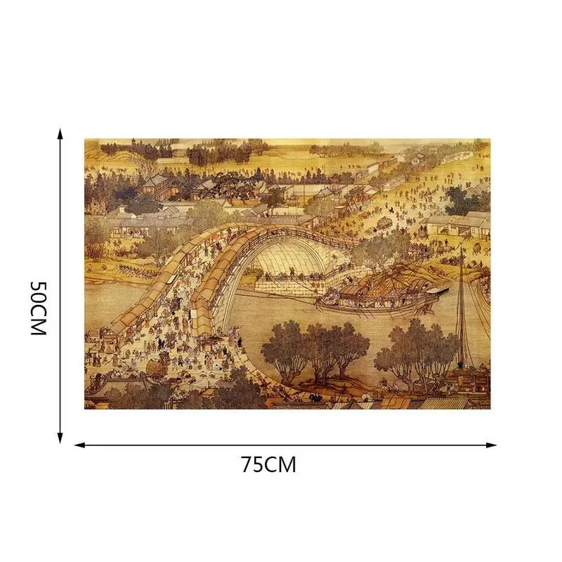

1000 piece puzzle adult decompression cartoon landscape art painting educational children's toy