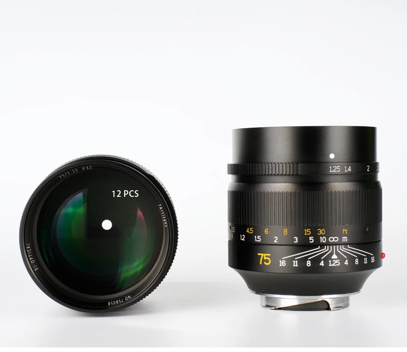 7artisans 75 мм F1.25 ручная фокусировка объектива для камер Leica M-Mount Leica M2 M3 M5 M6