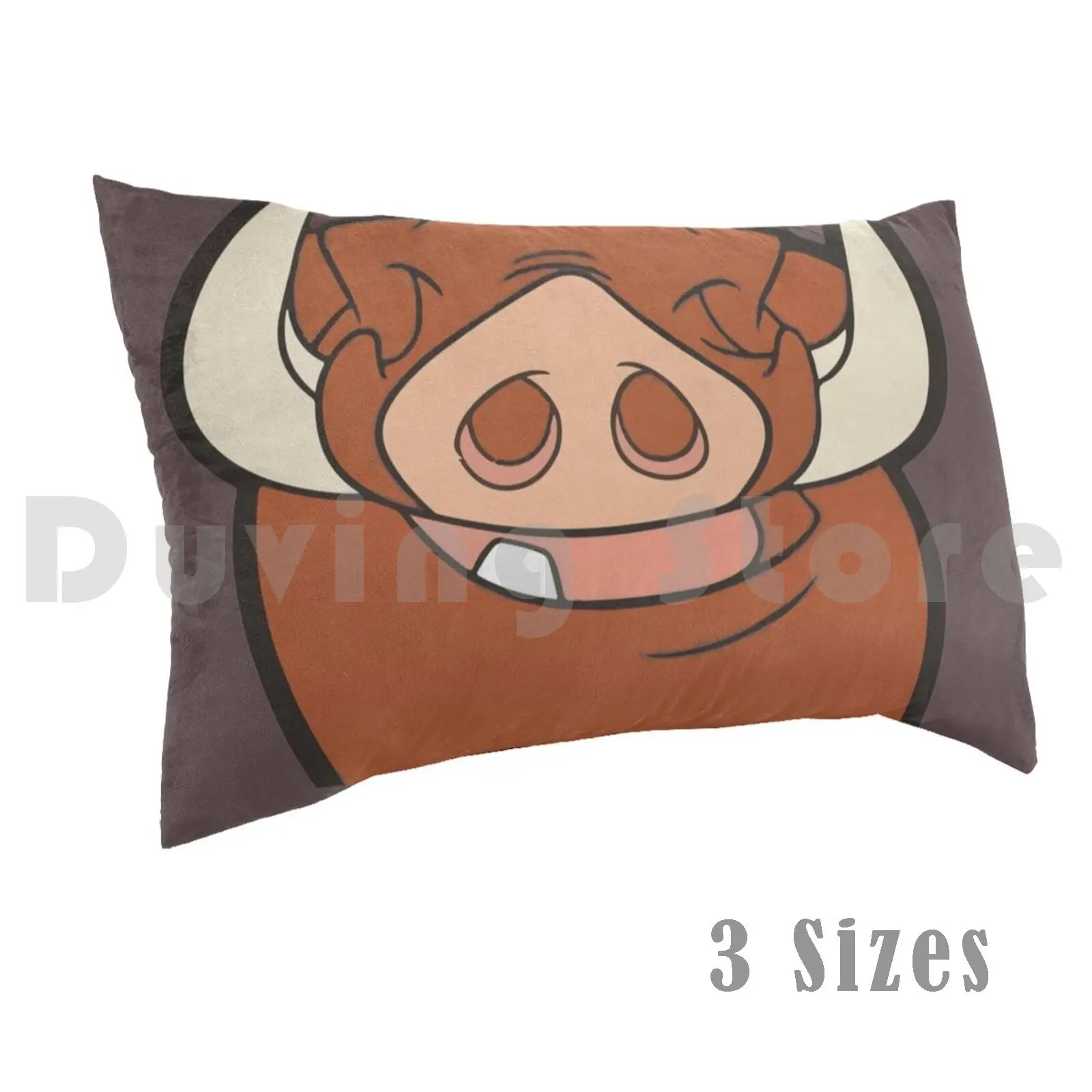 

Pumba No Worries Pillow Case Printed 50x75 Pumba Face Lion King Funny No Worries Fun Humor Simba Timon Pig