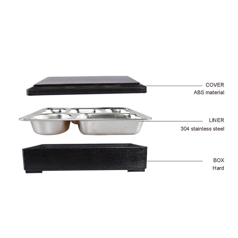 Коробка Bento из японской нержавеющей стали Ланч бокс закуска пищевой контейнер