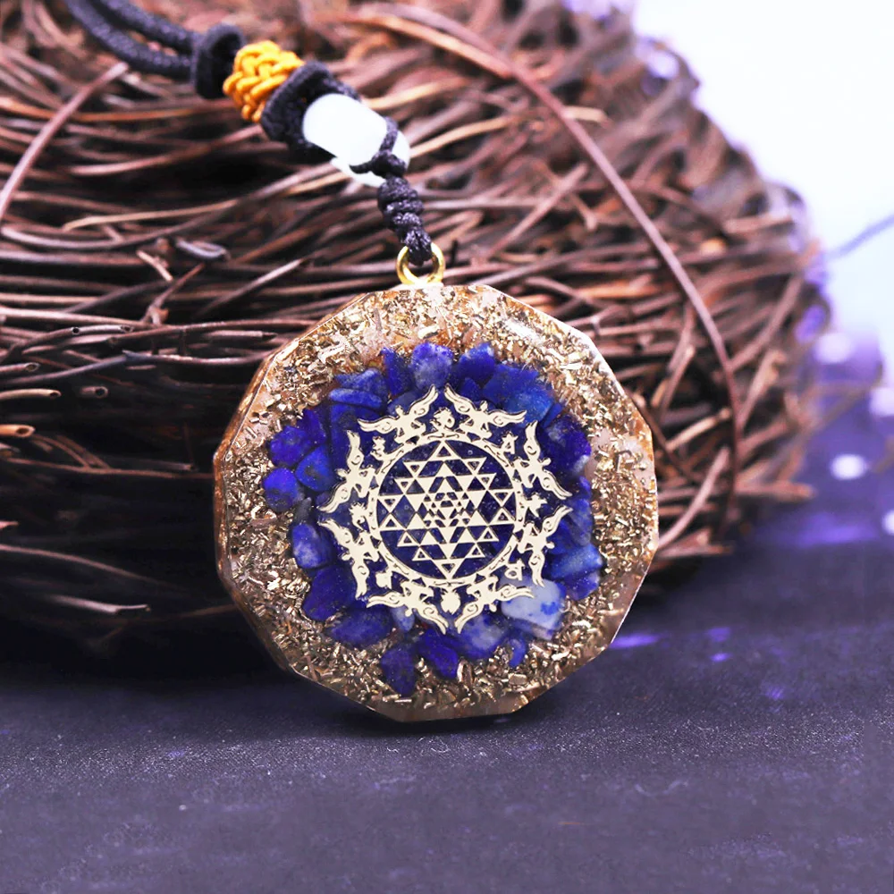 

Chakra Orgone Pendant Necklace Jewelry Reiki Healing Chakra Balancing Emf Protection Good Luck Prosperity Charm Handmade Gift
