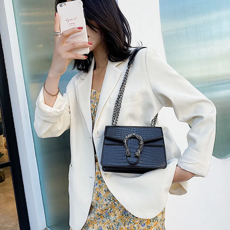 

2021 New Shoulder Summer Luxury Women Handbags Top Quality PU Leather Women's Designer Brand Crossbody And Purses Female Chain