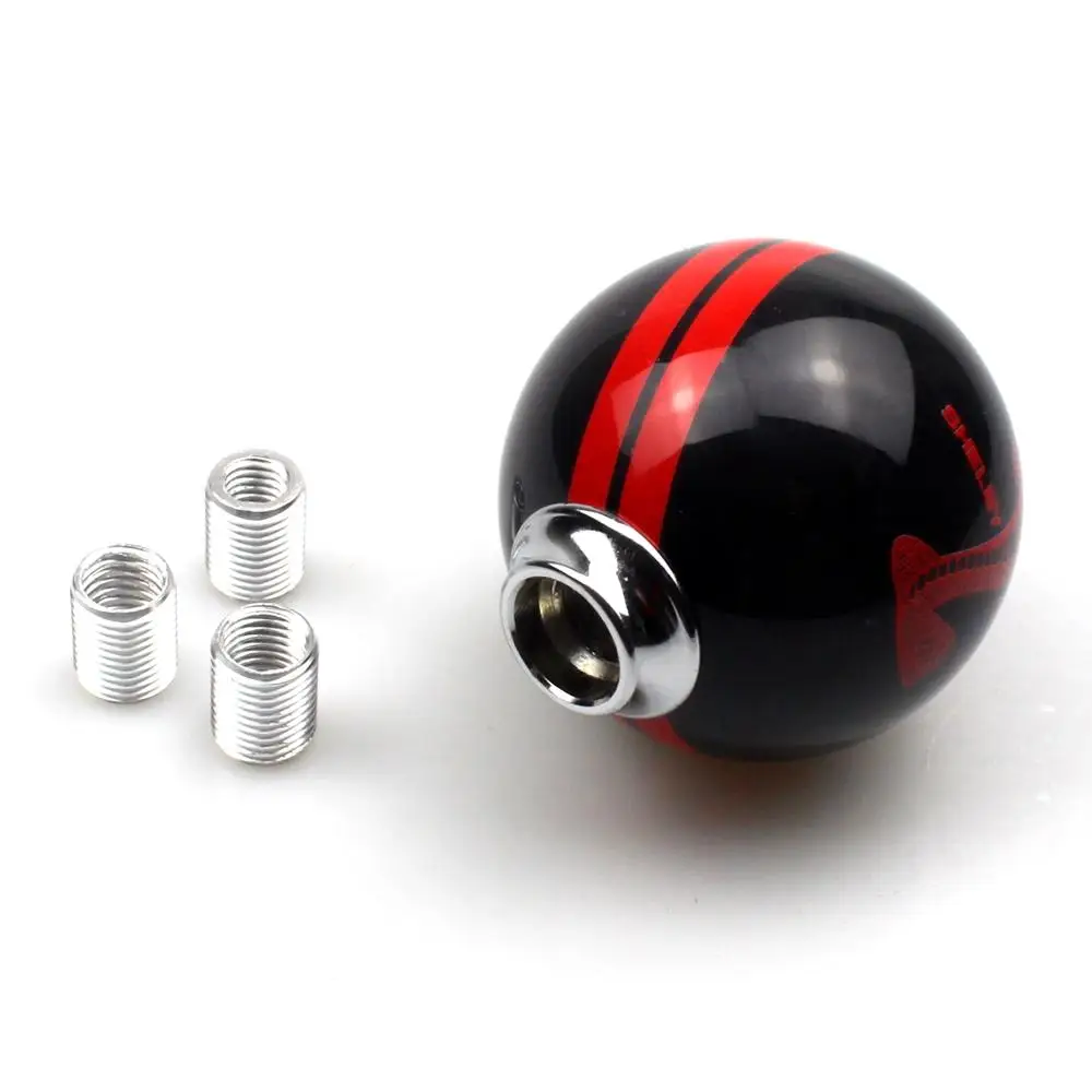 

For Ford Mustang Refit Cobra Shelby GT500 Red Manual 5 Speed Gear Shift Knob Shifter Lever Cover