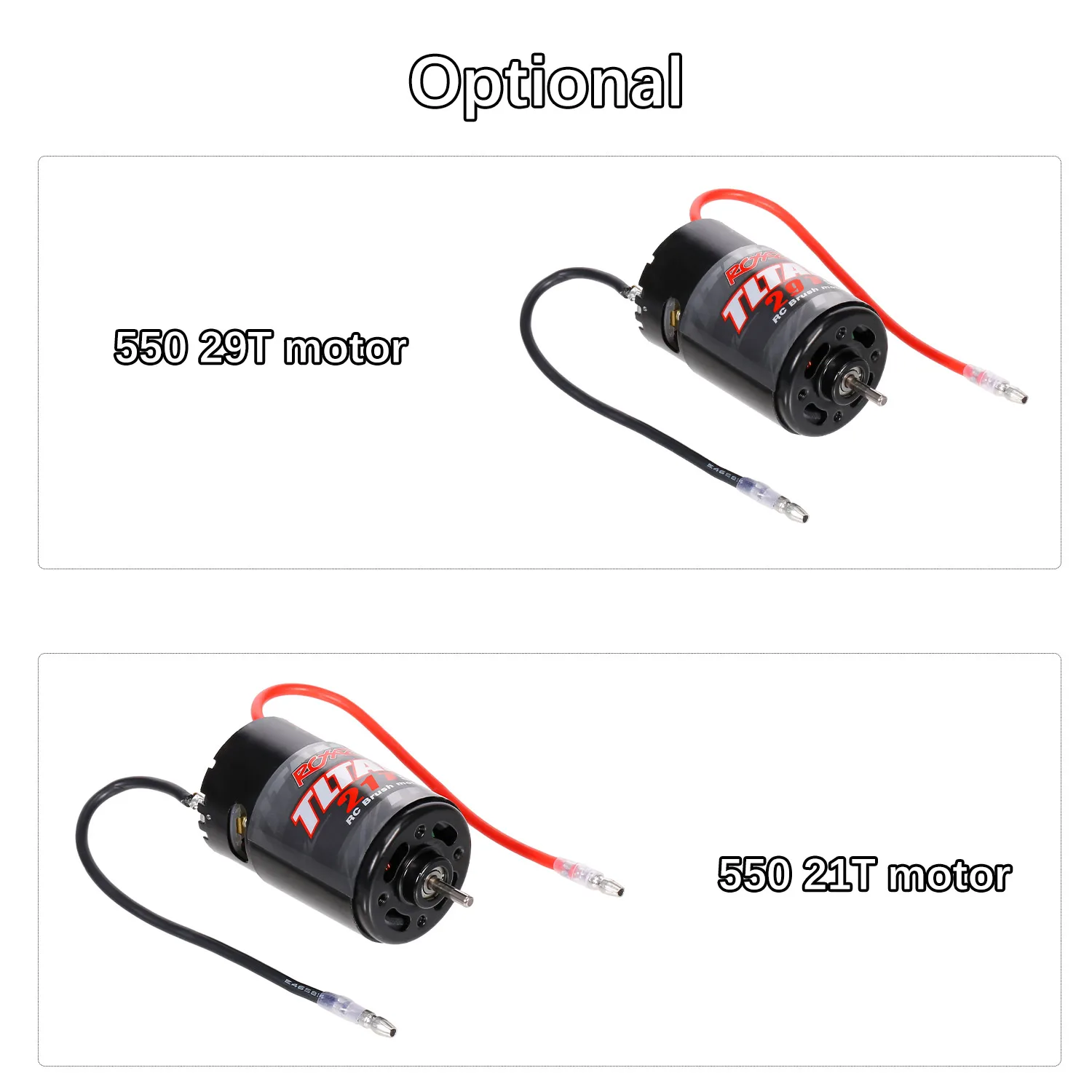 Щеточный двигатель 550 29T для гусеничного автомобиля 1/10 RC Trail HSP HPI Wltoys Kyosho щеточный