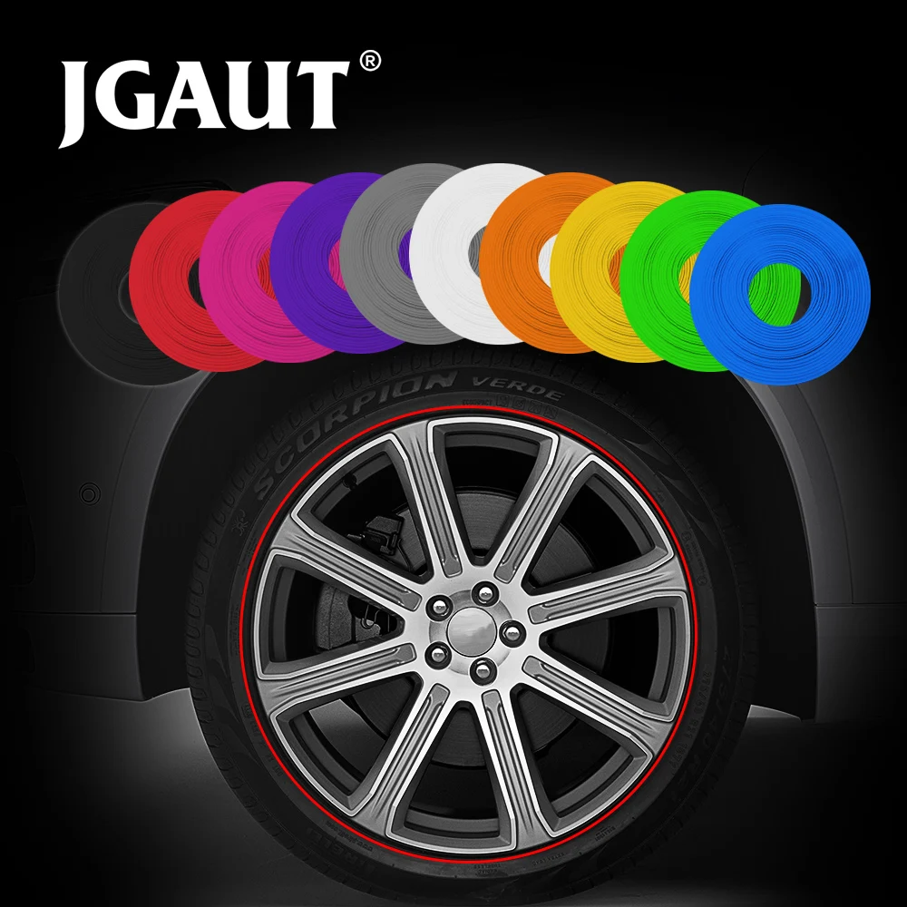 8 м/рулон ремонт Стайлинг Серебряный протектор обода колеса автомобиля резиновая